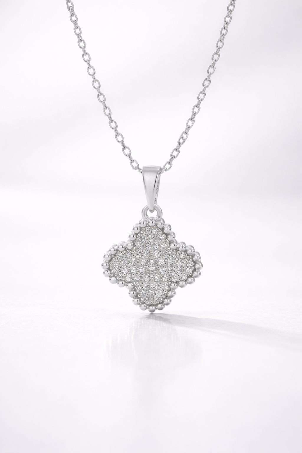 Pavé Clover Necklace