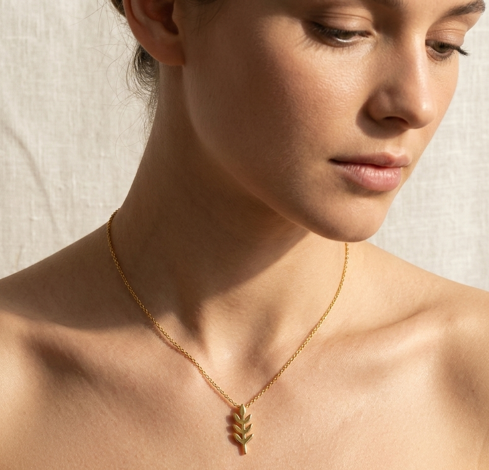 Leaf Charm Necklace