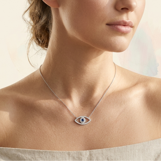 Large Evil Eye Necklace